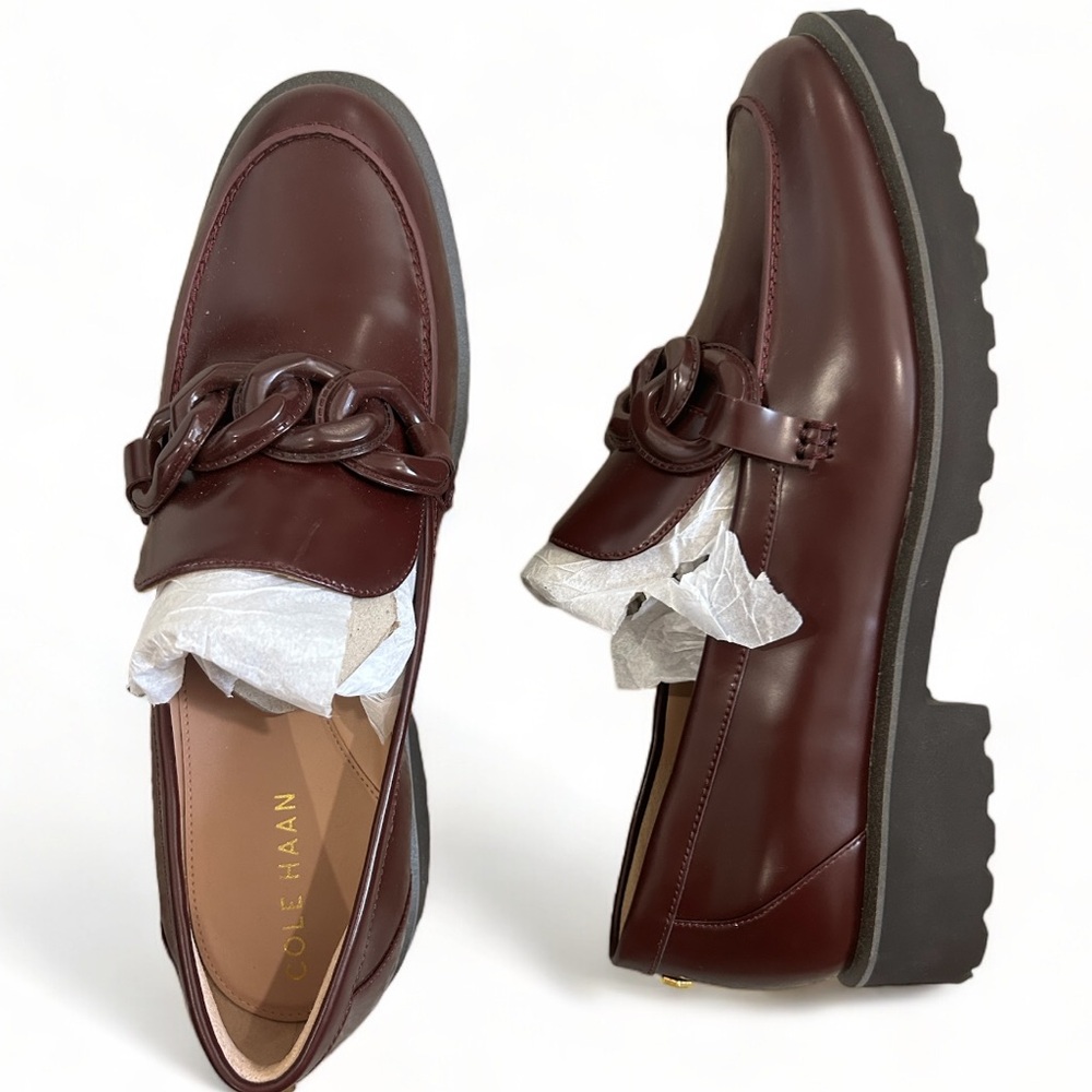 burgundy cole haan loafers